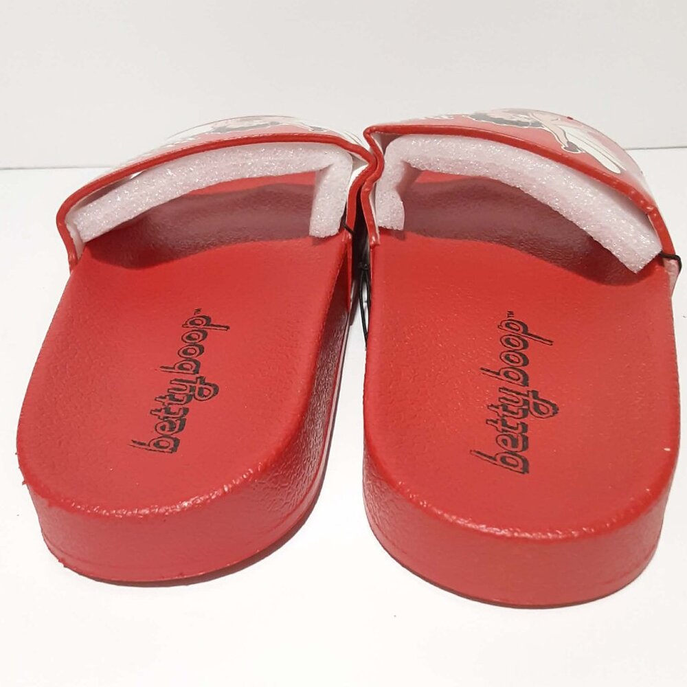 ♥ BETTY BOOP Flip Flops Sandals Thongs Red Angel Wings NEW NWOT Womens 7 ♥ - Picture 6 of 10